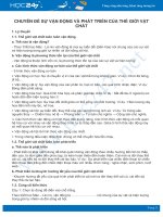 Chuyên đề sự vận động và phát triển của thế giới vật chất