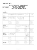 Đề kiểm tra học kỳ I ( năm học: 2013 2014) môn: toán 6 ( thời gian: 90 phút)33532