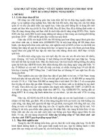 (SKKN mới NHẤT) SKKN giáo dục kĩ năng sống về sức khỏe sinh sản cho học sinh qua hoạt động ngoại khóa 