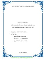 TIỂU LUẬN môn học báo cáo môn báo HIỆU và điều KHỂN kết nối đề tài ảo hóa các CHỨC NĂNG MẠNG NFV 