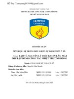 tiểu luận  HỆ THỐNG ĐIỀU KHIỂN TỰ ĐỘNG TRÊN ô TÔ CẤU TẠO VÀ NGUYÊN LÝ ĐIỀU KHIỂN LÀM MÁT độc LẬP BẰNG CÔNG TẮC NHIỆT THƯỜNG ĐÓNG 