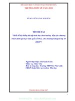 (SKKN mới NHẤT) thiết kế hệ thống bài tập hóa học theo hướng tiếp cận chương trình đánh giá học sinh quốc tế pisa, cho chương halogen lớp 10 THPT 