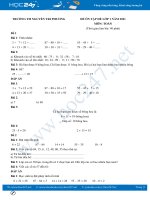 Bộ 5 đề ôn tập hè Toán lớp 1 có đáp án Trường TH Nguyễn Tri Phương