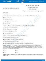 Bộ 5 đề thi thử THPT QG môn Sinh học năm 2021-2022 - Trường THPT Lê Thành Phương có đáp án