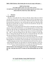 (SKKN mới NHẤT) thiết kế bài học giá trị lượng gác của góc (cung) có liên quan đặc biệt (SGK đại số 10   nâng cao) theo phương pháp dạy học hiện đại 