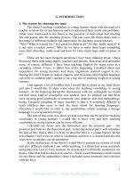 (SKKN mới NHẤT) experience en teaching vocabulary for the students of grade 6 at dong hai secondary school 