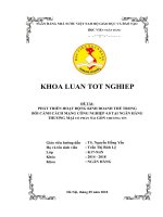 Phát triển hoạt động kinh doanh thẻ trong bối cảnh cách mạng công nghiệp 4 0 tại NHTMCP sài gòn thương tín   khoá luận tốt nghiệp 541