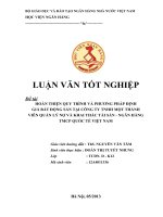 Hoàn thiện qui trình và phương pháp thẩm định giá bất động sản tại Công ty TNHH một thành viên quản lí nợ và khai thác tài sản - NHTM cổ phẩn quốc tế Việt Nam - Khoá luận tốt nghiệp 243
