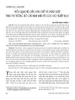 Mối quan hệ giữa dân chủ và pháp luật theo tư tưởng Hồ Chí Minh nhìn từ góc độ triết học