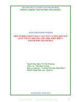 (SKKN mới NHẤT) SKKN một số biện pháp nâng cao chất lượng đội ngũ giáo viên ở trường tiểu học điện biên 1, thành phố thanh hóa 
