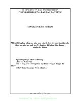 (SKKN mới NHẤT) SKKN một số biện pháp nâng cao hiệu quả việc tổ chức trò chơi học tập môn khoa học cho học sinh lớp 5   trường tiểu học điền trung 1 