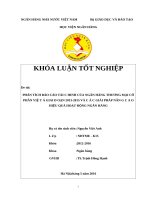 Phân tích báo cáo tài chính của NHTMCP việt á giai đoạn 2013  2015 và các giải pháp nâng cao hiệu quả hoạt động NH   khoá luận tốt nghiệp 565