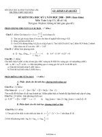 Đề kiểm tra học kỳ I, năm học 2008 – 2009 ( tham khảo) môn toán lớp 12 ( đề số 14) thời gian: 90 phút ( không kể thời gian giao đề )41568