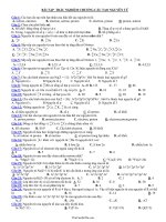 Hóa học 10  Bài tập trắc nghiệm chương cấu tạo nguyên tử38798