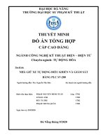 THUYẾT MINH  ĐỒ ÁN TỔNG HỢP  CẤP CAO ĐẲNG  NGÀNH CÔNG NGHỆ KỸ THUẬT ĐIỆN – ĐIỆN TỬ Chuyên ngành: TỰ ĐỘNG HÓA