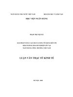 0309 giải pháp nâng cao chất lượng tín dụng đối với khách hàng doanh nghiệp lớn tại NH công thương việt nam luận văn thạc sĩ kinh tế