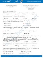 Đề kiểm tra 1 tiết Chương 1 Hình học 11 năm học 2019 - 2020 có đáp án Trường THPT Nguyễn Khuyến