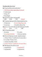 40 câu hỏi trắc nghiệm môn Hóa học 8  Học kì II40353
