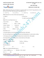 Đề thi thử THPT quốc gia lần 3 – 2015 môn: Hóa Học38962