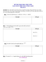 Đề thi chọn học sinh giỏi giải Toán trên máy tính casio  Đề số 2539774