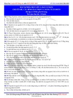 Bài tập hóa học lớp 11 (ban cơ bản) Chuyên đề: Cấu hình electron và bảng tuần hoàn37311