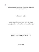 0412 giải pháp nâng cao hiệu quả vốn ODA tại hệ thống NH phát triển việt nam luận văn thạc sỹ kinh tế