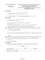 Kỳ thi tuyển sinh vào lớp 10 năm học 2012 – 2013 trường thpt chuyên hoàng văn thụ đề thi môn toán chuyên thời gian làm bài: 150 phút (không kể thời gian giao đề)40784