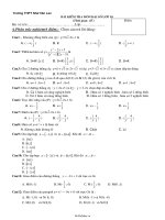 Bài kiểm tra môn đại số lớp 10 (thời gian: 45 phút)42170