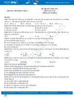 Bộ 4 đề thi giữa HK1 môn Vật lý 12 năm 2021-2022 có đáp án Trường THPT Diễn Châu 5
