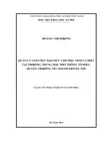 (LUẬN văn THẠC sĩ) quản lý giáo dục đạo đức cho học sinh cá biệt tại trường trung học phổ thôngtô hiệu, huyện thường tín, thành phố hà nội 