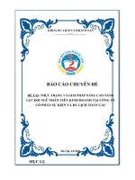 THỰC TRẠNG VÀ GIẢI PHÁP NÂNG CAO NĂNG LỰC ĐỘI NGŨ NHÂN VIÊN KINH DOANH TẠI CÔNG TY CỔ PHẦN SỰ KIỆN VÀ DU LỊCH TOÀN CẦU