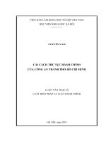 (LUẬN văn THẠC sĩ) xây dựng phong cách người công an nhân dân bản lĩnh, nhân văn, vì nhân dân phục vụ 