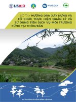 SỔ TAY HƯỚNG DẪN XÂY DỰNG VÀ TỔ  CHỨC  THỰC  HIỆN  QUẢN  LÝ  VÀ SỬ DỤNG TIỀN DỊCH VỤ MÔI TRƯỜNG RỪNG TẠI THÔN/BẢN