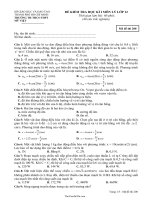 Đề 1 kiểm tra học kì I môn lý lớp 12 thời gian làm bài: 60 phút; (40 câu trắc nghiệm)36972