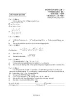 Đề tham khảo tuyển sinh lớp 10 môn thi: Toán36329