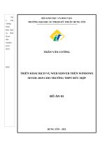 Triển khai dịch vụ Web Server trên Windows Server 2019