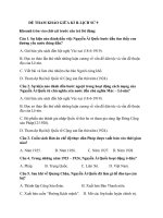 ĐỀ THAM KHẢO GIỮA kì II LỊCH sử 9 