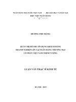 1261 quản trị rủi ro tín dụng khách hàng doanh nghiệp lớn tại NHTM CP việt nam thịnh vượng luận văn thạc sỹ kinh tế