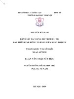 (LUẬN văn THẠC sĩ) đánh giá tác dụng hỗ trợ điều trị đau thần kinh hông to bằng viên nang totcos 