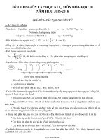 Đề cương ôn tập học kì I môn hóa học 10 năm học 2015  2016 chủ đề 1: Cấu tạo nguyên tử43792