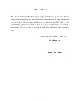 (LUẬN văn THẠC sĩ) một số giải pháp hoàn thiện quản lý nhà nước đối với hoạt động du lịch trên địa bàn huyện hữu lũng, tỉnh lạng sơn 