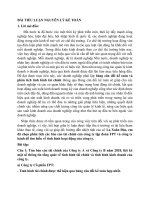 TIỂU LUẬN phân tích các báo cáo tài chính của công ty tập đoàn FPT và công ty bánh để tìm hiểu về tình hình hoạt động của công ty 