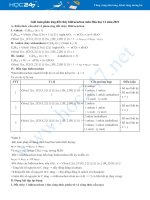 Giải toán phản ứng đốt cháy hiđrocacbon môn Hóa học 12 năm 2021