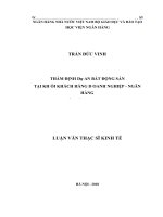 1354 thẩm định dự án bất động sản tại khối khách hàng doanh nghiệp   NHTM CP việt nam thịnh vượng luận văn thạc sỹ kinh tế