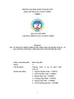 TIỂU LUẬN dự án TRUYỀN THÔNG PHÒNG HIVAIDS CHO NGƯỜI độ TUỔI 15   25 QUA ĐƯỜNG TÌNH dục TRÊN địa bàn THÀNH PHỐ hà nội 