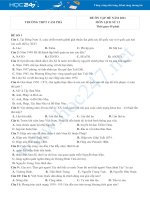 Bộ 5 đề ôn tập hè môn Lịch sử 12 năm 2021 có đáp án Trường THPT Cẩm Phả