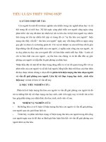 TIỂU LUẬN phân tích hiện tượng tha hóa chọn người và vấn đề giải phóng con người  liên hệ với thực trạng học sinh , sinh viên hiện nay 