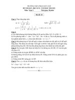 Đề thi học kì 2 môn Toán lớp 9 năm 2020-2021 có đáp án - Trường THCS Phan Huy Chú