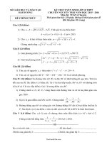 Đề thi tuyển sinh lớp 10 THPT chuyên Nguyễn Trãi năm học 2015  2016 môn thi: Toán (chuyên)45054