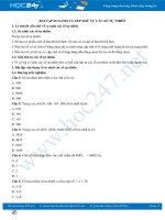 Bài tập So sánh và xếp thứ tự các số tự nhiên Toán lớp 4